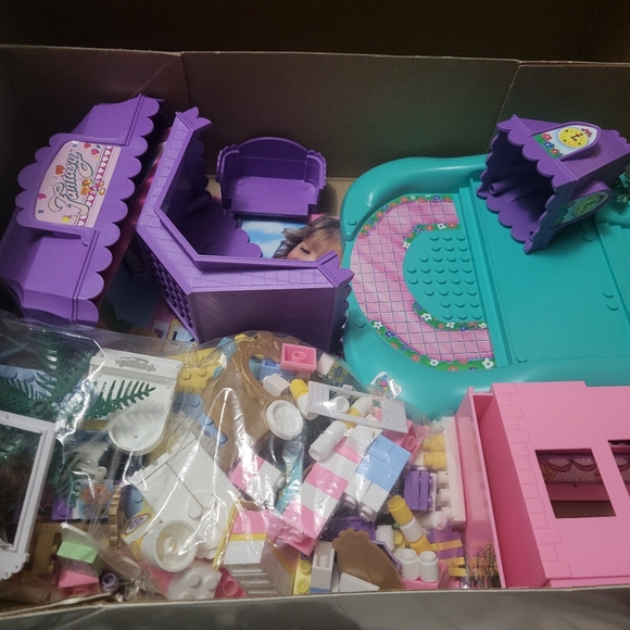 Vintage 1996 Mega Bloks Fantasy Wedding Original W/ Box Manual Bride Groom - Picture 9 of 10